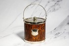  Wonderful Antique English Wood Biscuit Barrel Jar With Lid Silverplate Fittings