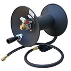 100  Hand Crank Manual Air Hose Reel W  3  Lead Hose Fit 3 8  X 100ft  Air Hose