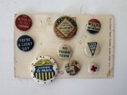 Lot  Ofvtg Antique Political Pinback Buttons Campaigns Wars Bonds Pins