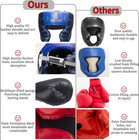6-in-1 Boxing Headgear And Gloves Set Training Sparring Safety Head Guard For M