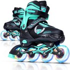New Inline Skates For Boys   Girls Adjustable Kids Roller Blades Light Up Wheels