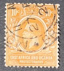 Travelstamps  East Africa   Uganda Stamps 1921 Sg68 - 10 Cent Used Handstamped