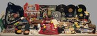 Vintage Estate Collectors Junk Drawer Box Lot - Toys Records Tools Cards Hats