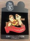 Le 100 Disney Shopping Chip An Dale Jumbo April Fools Day  Buzzer Rare Pin