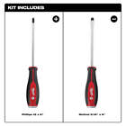 Milwaukee 48-22-2702 Tough Durable Demolition Screwdriver Set - 2 Pc