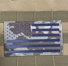 5  Ir Reflective Usa American Freedom Flag Operator Tactical Hook Loop Patch