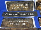 17 C 1910 Brass Stencils   Apple Exporters  Androscoggin County Maine To England