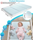 3   Waterproof Standard Crib Mattress Breathable  52x27 5 Inch Portable Full    