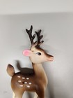 Vintage Rubber Plastic Spotted Fawn Deer Figurine Japan Christmas Decor Toy