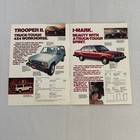 1984 Isuzu Sales Brochure Catalog Trooper Ii I-mark P up Pickup Imark I Mark Pup