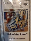 Vintage Tapestry Throw Blanket Cats Cat Lover  pick Of The Litter  48 x 60  Nos 
