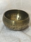 Tibetan Singing Bowl Solid Brass Hand Hammered For Yoga And Meditation 3 5 