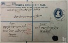 British India Kgv Registered Pse Used In Nepal Tied With Additional Postage To C