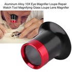 Watchmaker Loupe  10x Loupe Magnifier Watchmakers Double Lens Eyeglass Black