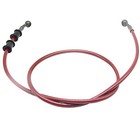 Motorcycle Brake Line  Stainless Brake Hose  Motorcycle Braided 47 2 In Red