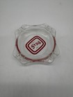 Vintage Carling Stag Beer Glass Ashtray W red Letters Barware 4-slot Ash Tray