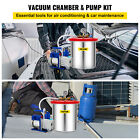 Vevor 5 Gallon Vacuum Chamber With 5 Cfm Vaccum Pump Kit 1 3hp Single Stage