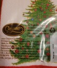 Caspari  glittering Tree  White Christmas Napkins 2 Packs Of 20 Triple Ply