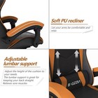 Gaming Chair Office Chair Ergonomic Pu Leather Computer Desk Chair With Headrest