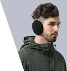 Adjustable Ear Warm Soft Ear Muffs For Home Travel  black 