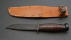Ww2 Wwii Camillus Usn Mark 1 Fighting Knife Leather Handle   Sheath