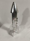 Vintage Astro Mfg  Rocket Ship Metal Bank  Berzac Creation  Working