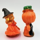 Vintage Gurley Halloween Candles Pumpkin Scarecrow   Girl Witch Usa