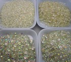 Jelly Crystal White Ab Multiple Facets Resin Flat Back Rhinestone 2 3 4 5 6mm