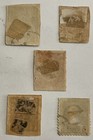 Rare Lot Of 1800 s Greece Hermes Head Stamps  All Different  4 Imperfs