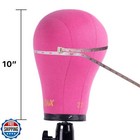 Gex 20 -24  Canvas Cork Wig Block Mannequin Head For Wig Making Drying Stylin