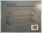 Vintage Gatco Solid Brass Wall Shelf Towel Rack Holder Rail 1540 Spa Style Nos