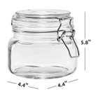 2-pack 38 Oz Glass Canister With Locking Lid Airtight Food Storage Container