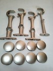 Extra Drapery Hardware 4 Adjustable  Rod Brackets   8 End Caps