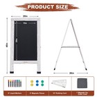 White Wood Magnetic A-frame Chalkboard Sign 40 X 20 Sandwich Board