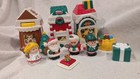 Little People Christmas Village Santa Mrs Claus Elf Angel Musical Tree  11 Pcs