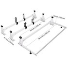 Trailer Ladder Rack 54  3 Crossbars Hd Steel 800 Lb Capacity Cargo Roller Straps