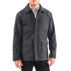 Alpine Swiss Wyat Mens Wool Blend Classic Barn Coat Cargo Pocket Military Jacket