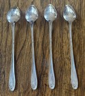 4 1950 Daffodil Silverplated 7 75  Iced Tea Spoons 1847 Rogers Bros Y
