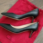 Valentino Garavani Black Leather Stud Pointed Toe Slip-on Pumps Eu 38 Us 7 5