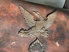 Civil War   Mexican War Riflemans Leather Haversack With Brass Eagle Emblem