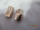 Lv Louis Vuitton  2 Zip Pull   Charm 20x12mm Soft Gold  Tone  This Is For 2