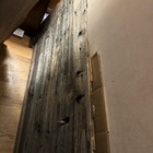Antique Primitive Barn Door - Shed Door  Distressed Wood -with Hinges - 69 X 27