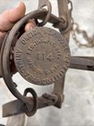 Vintage Oneida Newhouse No  114  Wolf Trap Raised Letters  100  Org  Great Cond 