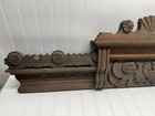 Antique 39    Wooden Pediment Overdoor Architectural Salvage Carved Wood