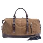 Rugged Canvas Duffel Bag Travel Weekender Carry On Gym Overnight Khaki
