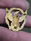 Vintage Indian War 1870s-1890s Spanish American Us Eagle Army Hat Badge Emblem
