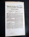 18th Century World s Oldest Daily Newspaper 1729 London Gazette 296 Years Old