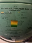 Vintage World Globe Nystrom Sculptural Relief Globe  Mid Century Modern 16 Inch