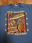 Vintage 1990 New Orleans Jazz And Heritage Festival T-shirt Size Xl 21  X 28  