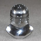 Miniature Medieval Knight Helmet Steel Brass Decor Replica 5 Inch